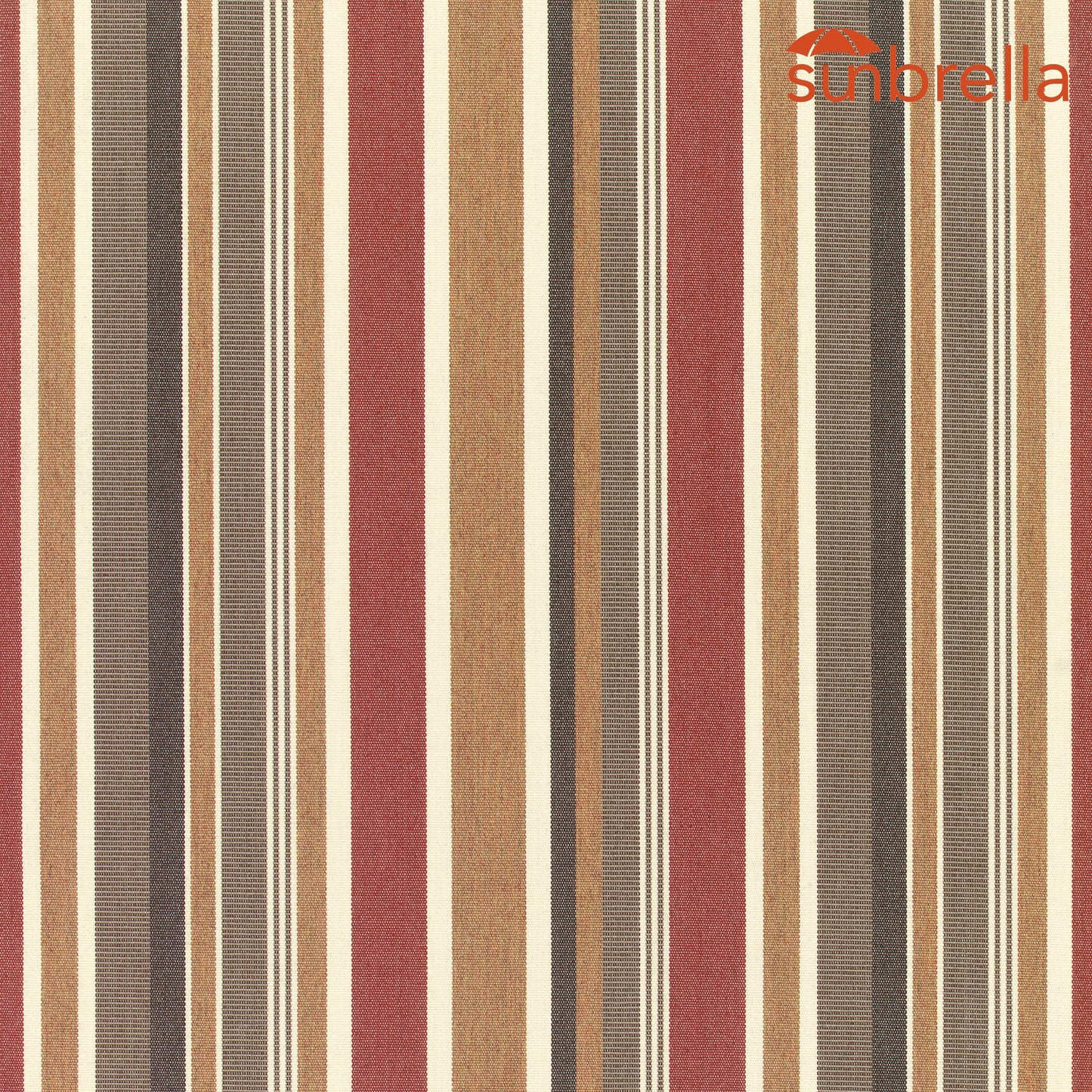 Sunbrella Stripes Brannon Redwood 5612-0000