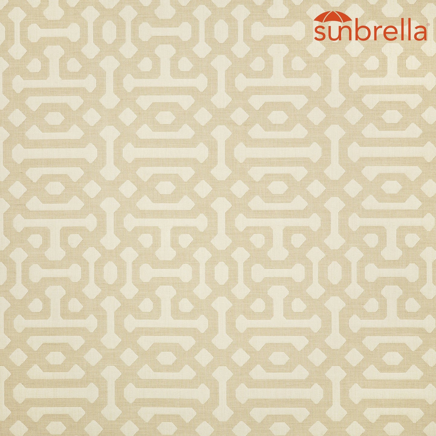 Sunbrella Jacquards Fretwork - Flax 45991-0001