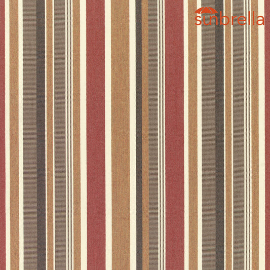 Sunbrella Stripes Brannon Redwood 5612-0000