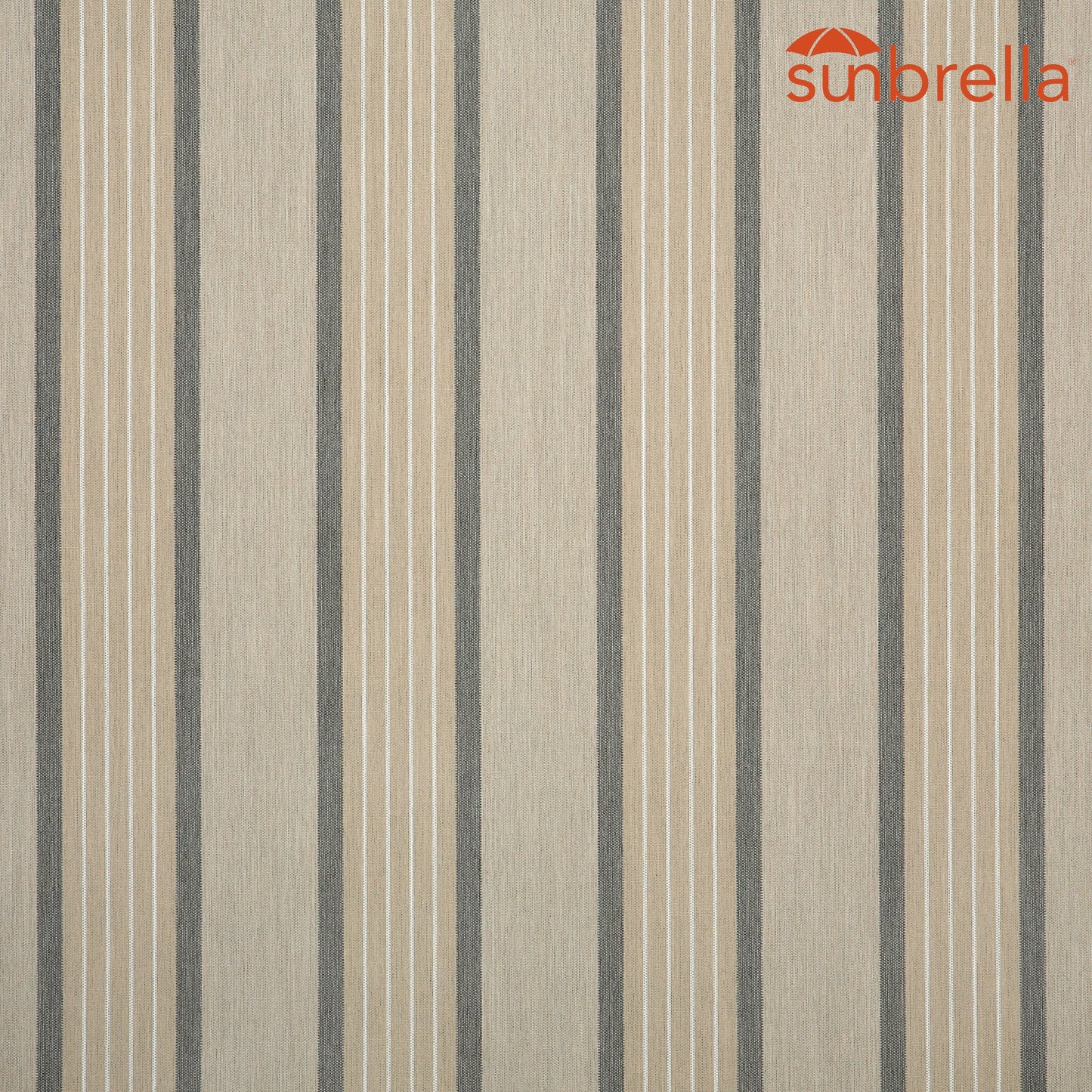 Sunbrella Stripes Cove - Pebble 48138-0001