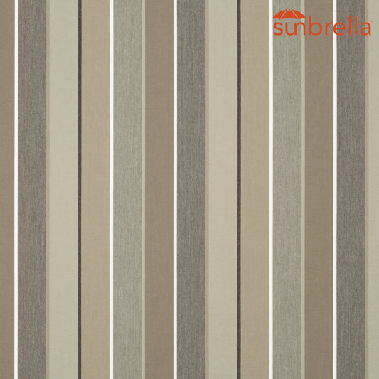 Sunbrella Stripes Milano Char 56079-0000