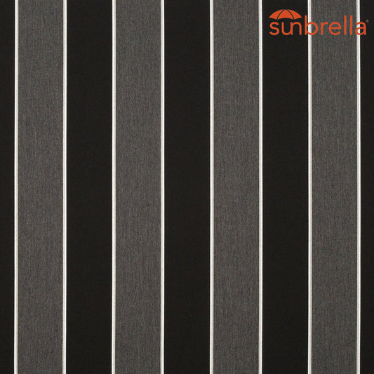 Sunbrella Stripes Peyton Granite 56075-0000
