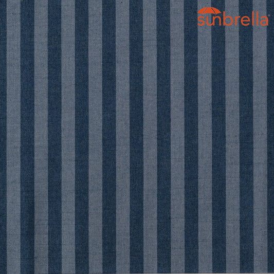 Sunbrella Stripes Sail Away Denim 40606-0003